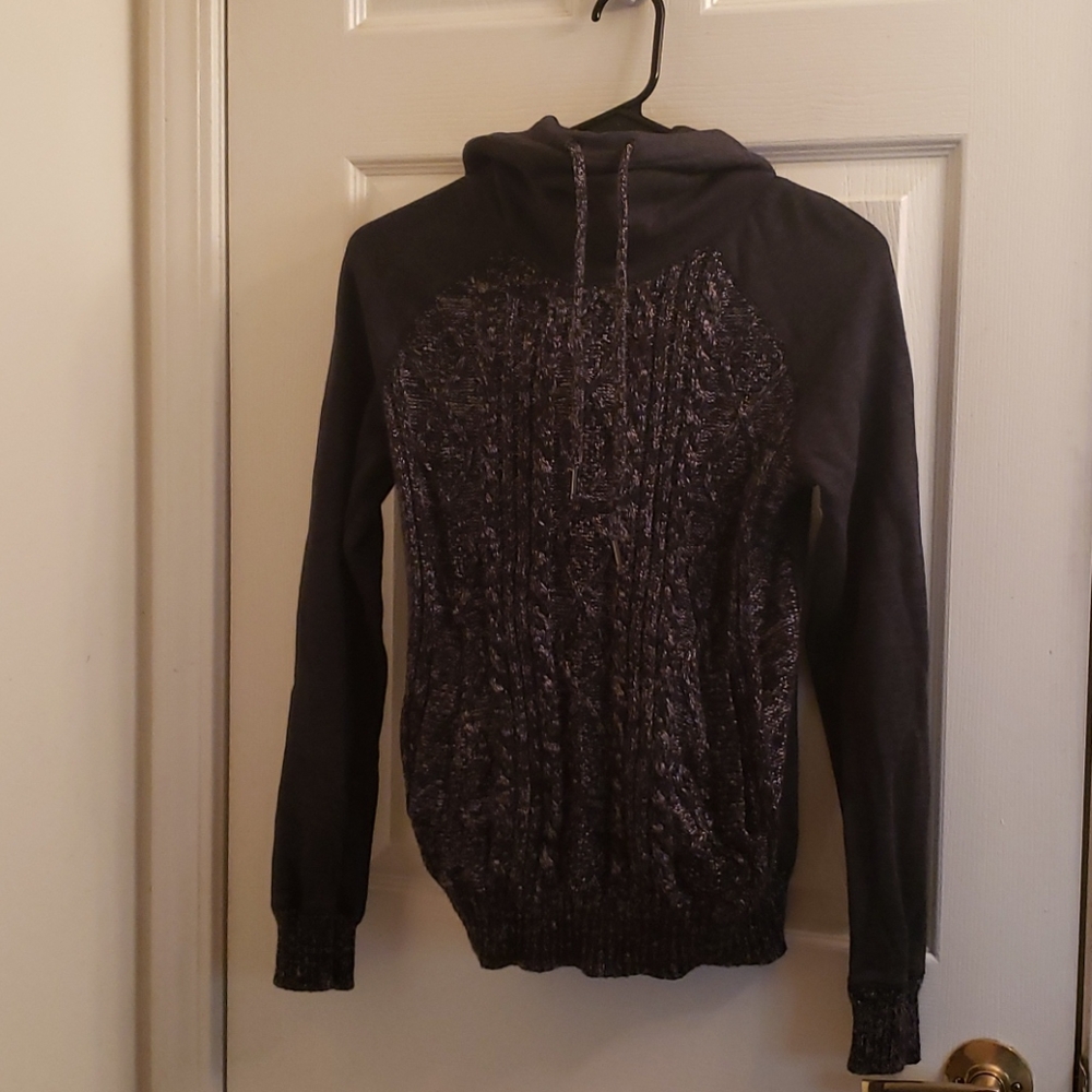Garage Gray Drawstring Hoodie Size XS - Picture 2 of 8